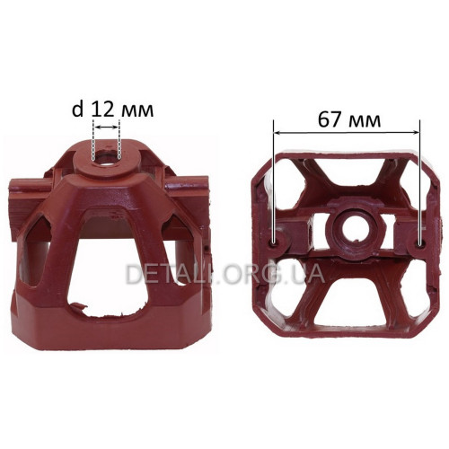 Задня опора якоря газонокосарки Forte Fem-1400 (d22 мм)