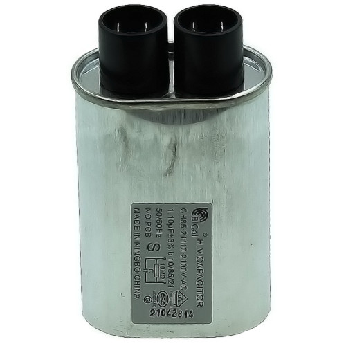 Конденсатор BiCai CH85-21110 для микроволновой печи 1.10 мкФ 2100V (клеммы 2+2)