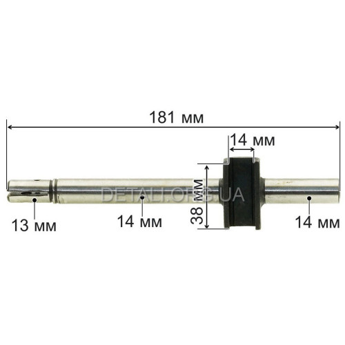 Тримач пилки (шток) шабельної пилки Dnipro-M SR-210 RX d13*14 L181