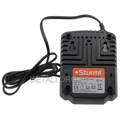 Зарядний пристрій акумулятора 18V 2,0А Sturm CD3218LB-999C