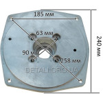 Кришка корпусу мотопомпи Lмц 185mm №3