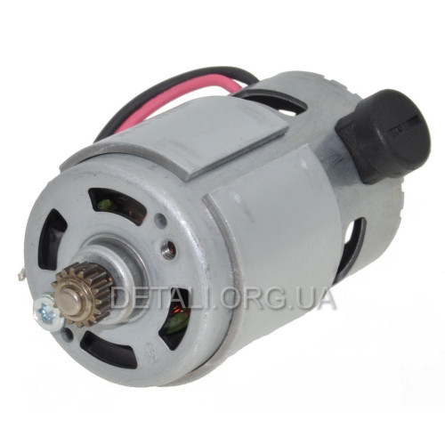 Двигатель шуруповерта Bosch GSR 140-LI оригинал 160702266M (d46 Lвала 66 шестерня 16-з d11)