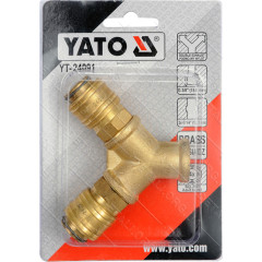 Быстросъемное соединение с разветвлением YATO d 1/4 и внутрd 3/8 2