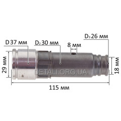 Стовбур відбійного молотка Елпром ЕМО 2250 MAX L115 2