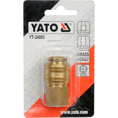 Быстросъемное соединение пневматическое YATO d 1/4 внутренняя резьба d 3/8 2