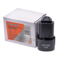 Акумулятор шуруповерта Li-Ion 12В, 2.0 Ач Sturmах CD3212DFR-998
