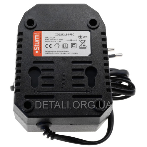 Зарядное устройство аккумулятора 12V 2,0А Sturm CD3212LB-999C