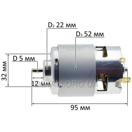 Двигатель аккумуляторной болгарки Tekhmann TAG-125/I20 kit