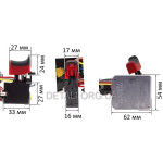 Кнопка з платою керування гайковерта Metabo SSD 18 Lt 200 Bl оригінал 343089690