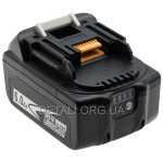 Аккумулятор шуруповерта Makita BL1860B LXT (Li-Ion, 18В, 6Ah) аналог 632F69-8