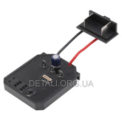 Плата управления двигателя на аккумуляторный гайковерт 18V/21V 52*63 с контактной колодкой