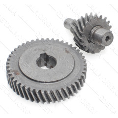 Пара шестерней электропилы (d9*39,5 h8/9, 45 зуб лево/ d20 h7, вал L35) 2