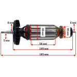 Якір болгарки УШМ Metabo WEA 19-180 Quick RT оригінал 310012230