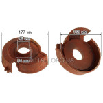 Кришка крильчатки мотопомпи равлик d1 46*54mm/ d2 160*177mm