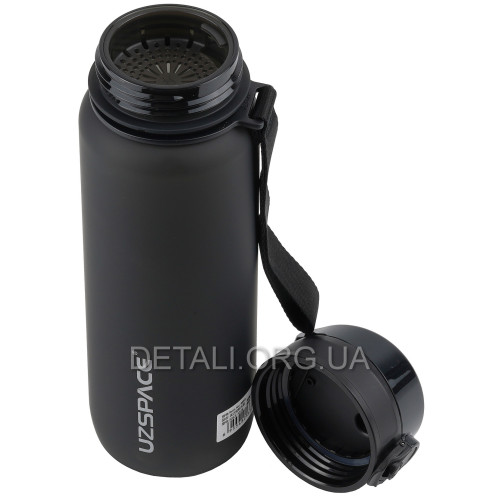 Спортивна пляшка UZSPACE для води 800мл Classic Black