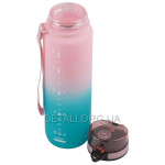 Спортивна пляшка UZSPACE для води 1000мл Pink Cyan