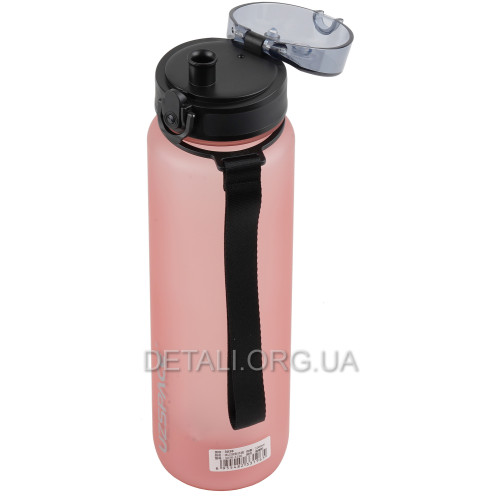 Спортивна пляшка UZSPACE для води 1000мл Glow Pink