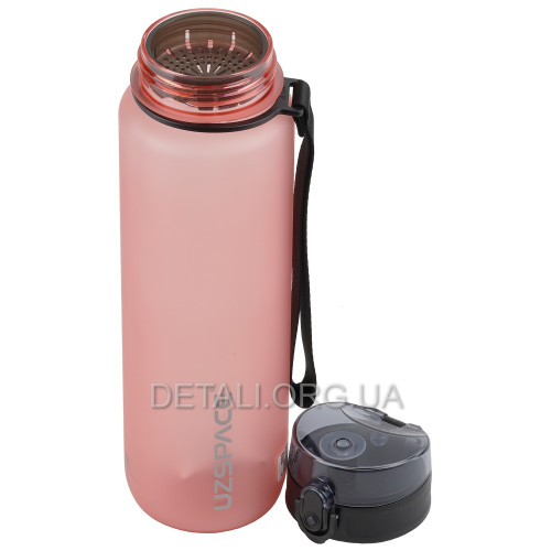 Спортивна пляшка UZSPACE для води 1000мл Glow Pink