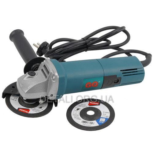 Болгарка GQ 100 800W + 2 диски makita d100 (B-18203 + B18219)