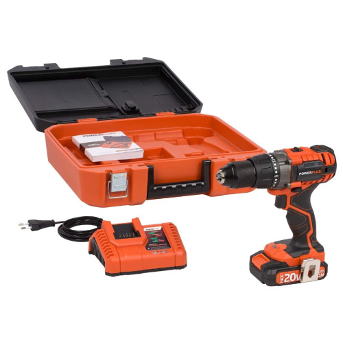 Ударний дриль - шуруповерт powerplus POWDP15210 20В 2.0Ач.