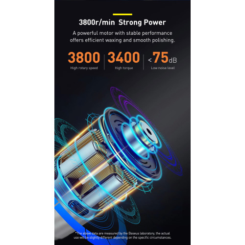 Аккумуляторная полировальная машина Baseus CRDLQ 7,4V 30Вт Ø125 мм