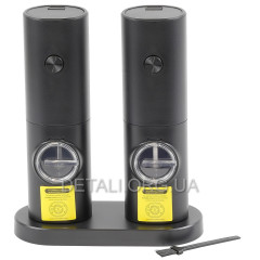 Электромельница-гриндер (набор 2шт.) KLT для специй, соли и перца KYMQ-114-BS батарейки AAA