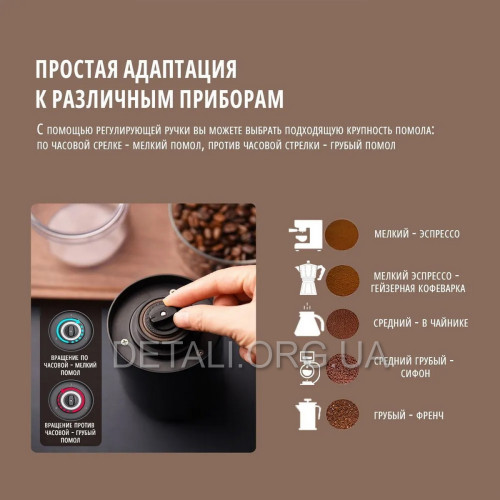 Кавомолка KLT акумуляторна KMDJ-2A Type-C 25Вт