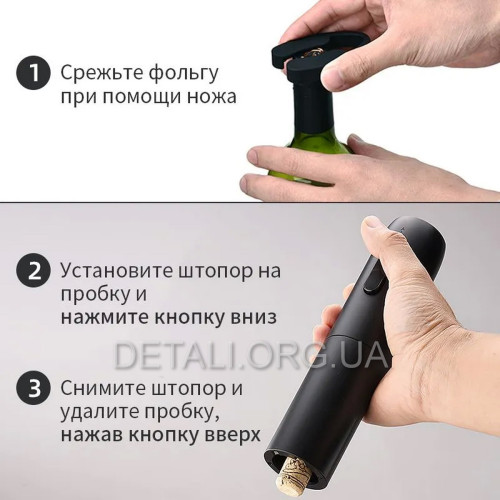 Электрический штопор KLT набор 5 в 1 Type-C (KP-1125)
