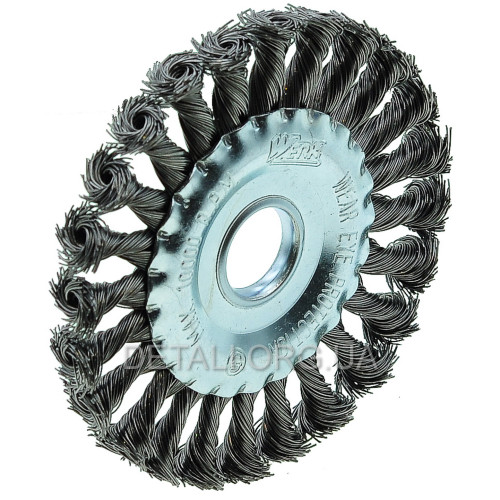 Щітка дискова 125MMx22.2MM плетений дріт Werk - 1 шт