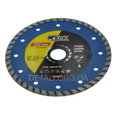 Диск алмазный Werk 150x7x2.4x22.23мм TURBO - 1 шт