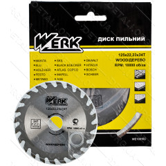 Пильний диск по дереву Werk 125X22.23х24Т