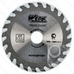 Пильный диск по дереву Werk 125X22,23 24 зуб.