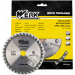 Пильный диск по дереву Werk 200X25,4, 36 зуб. - 1 шт