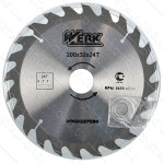 Пильный диск по дереву Werk 200X32, 24 зуб. - 1 шт