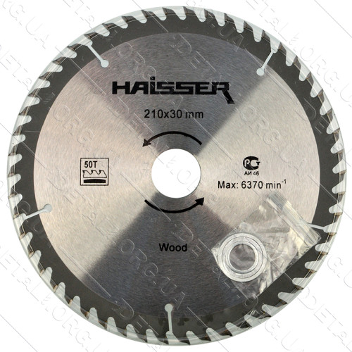 Пильный диск по дереву Haisser 210х30 50 зуб - 1 шт
