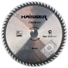 Пильный диск по дереву Haisser 250х30 60 зуб - 1 шт 2