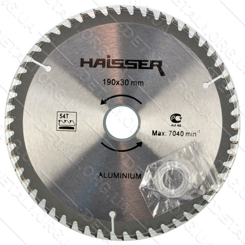 Пильный диск по алюминию Haisser 190х30 54 зуб - 1 шт