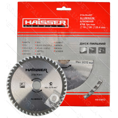 Пильный диск по алюминию Haisser 210х30 48 зуб - 1 шт