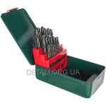 Набор сверл по металу Metabo HSS-R 1-13 x 0,5 мм оригинал 627152000 (25 штук)