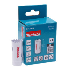 Коронка HSS-Bi-Metal 22 мм Makita оригинал D-17011