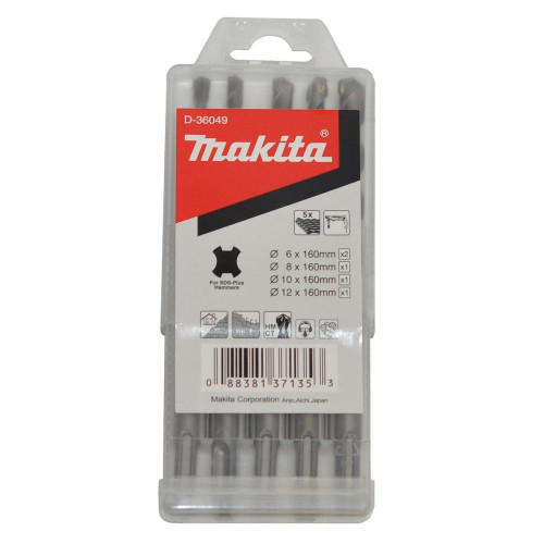 Набір бурів SDS-Plus 5 шт Makita оригінал D-36049