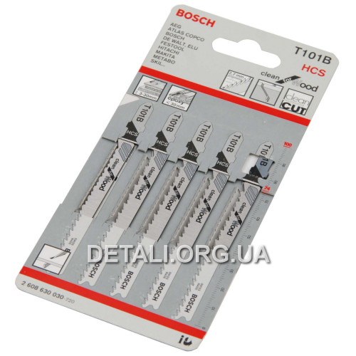 Пилка Bosch T101B 5шт по дереву оригинал 2608630030