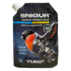 Зимовий омивач скла YUKO SNIGUR-20 дой-пак 2 літри.