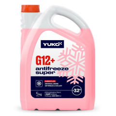 Охолоджувальна рідина YUKO ANTIFREEZE-32 G12+ червоний 5 кг каністра.
