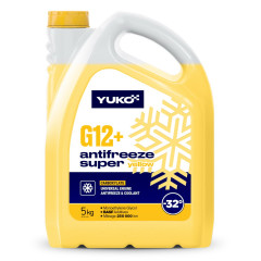 Охолоджувальна рідина YUKO ANTIFREEZE-32 G12+ жовтий 5 кг каністра.
