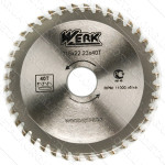 Пильный диск по дереву 115X22.23, 40 зуб. Werk WE109102