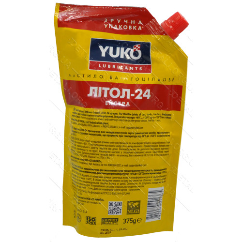 Смазка YUKO Литол-24 дой-пак 375гр ПЕ