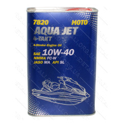 Масло для 4-х тактных двигателей MANNOL Aqua Jet 4T API SL 10W-40 , 1л ж/б
