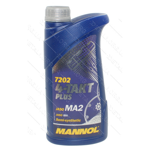 Масло для 4-х тактных двигателей MANNOL Plus 4T API SL 10W-40 , 1л, полусинтетика