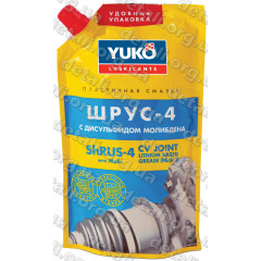 Мастило YUKO ШРУС- 4(NLGI 2, ЕР 2) дой-пак 375гр ПЕ